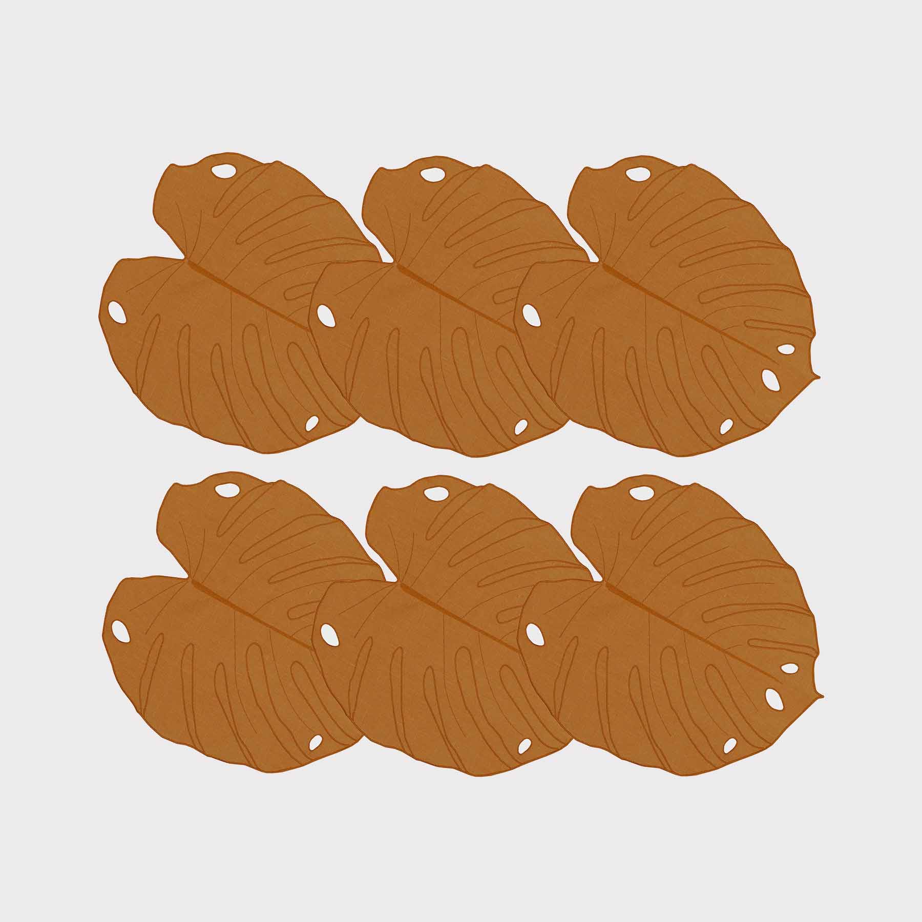 Monstera Leaf Coaster (Set of 6)