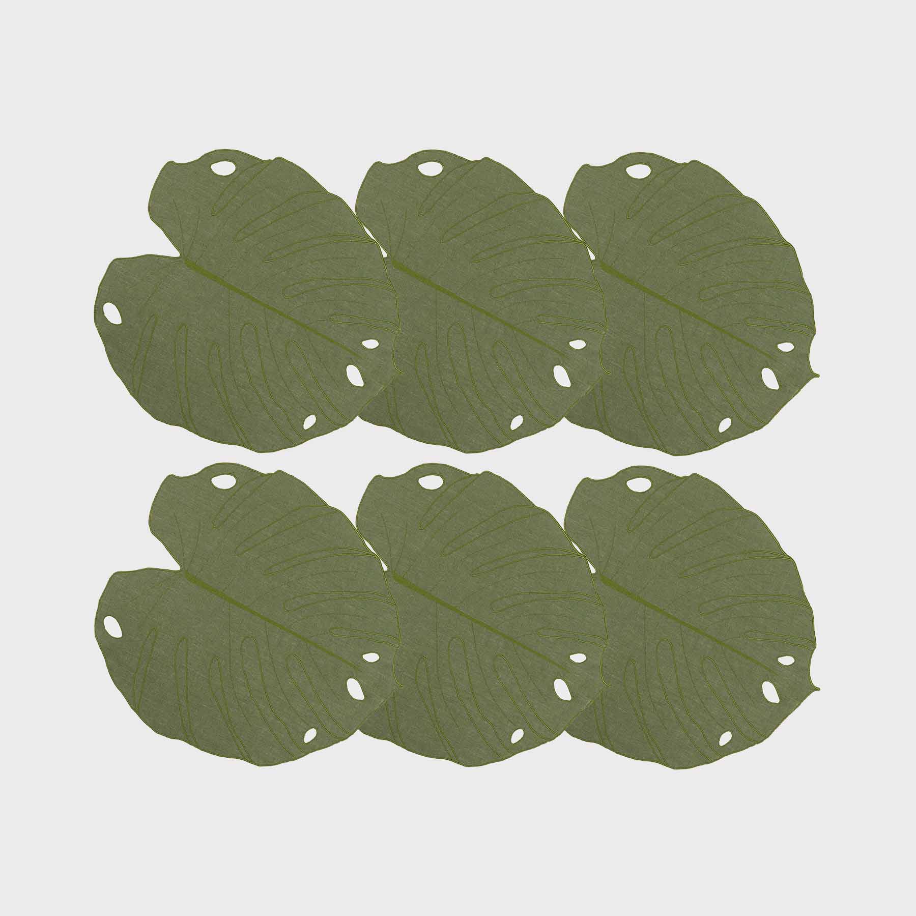 Monstera Leaf Coaster (Set of 6)
