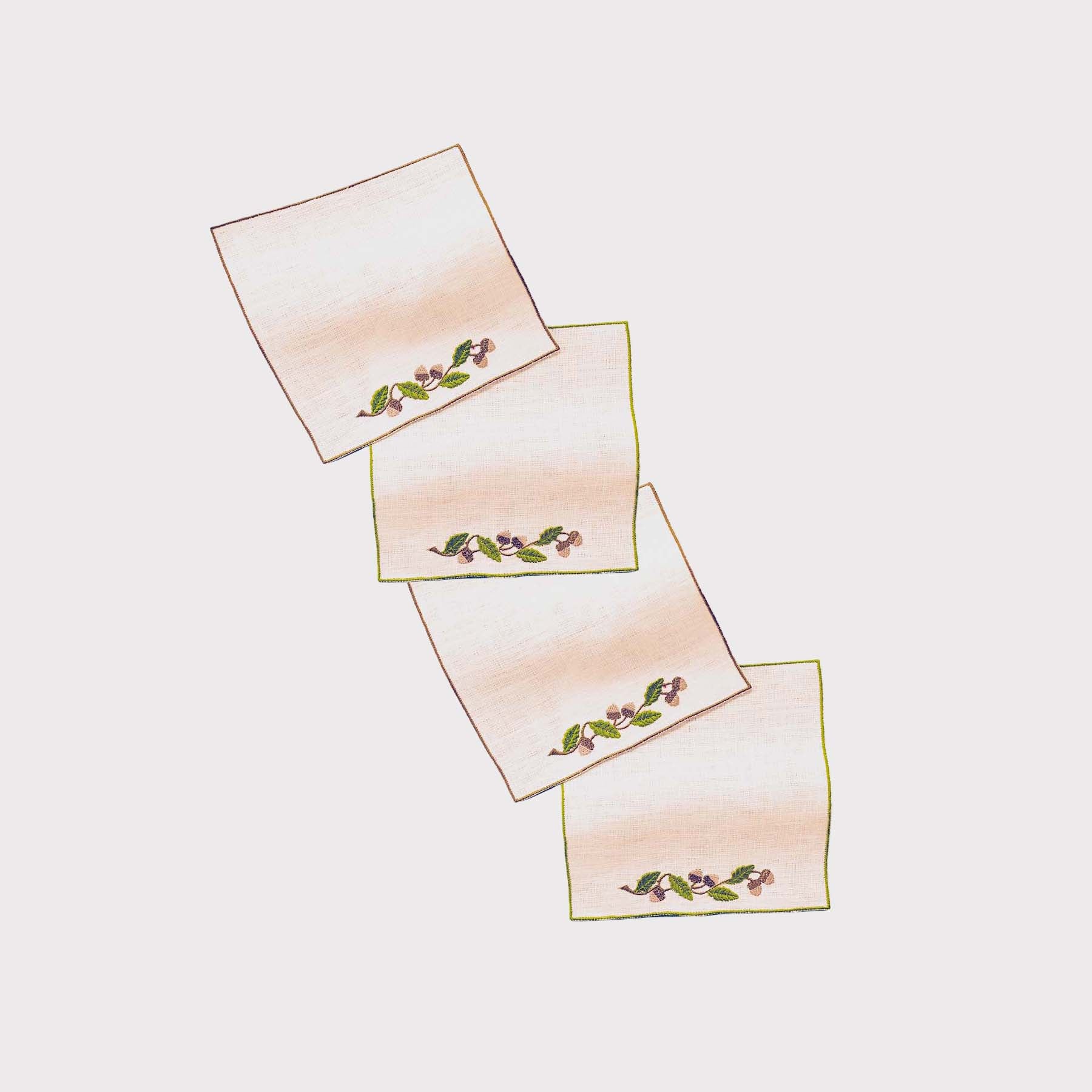 Green Acorn Quadro Coaster (Set of 4)