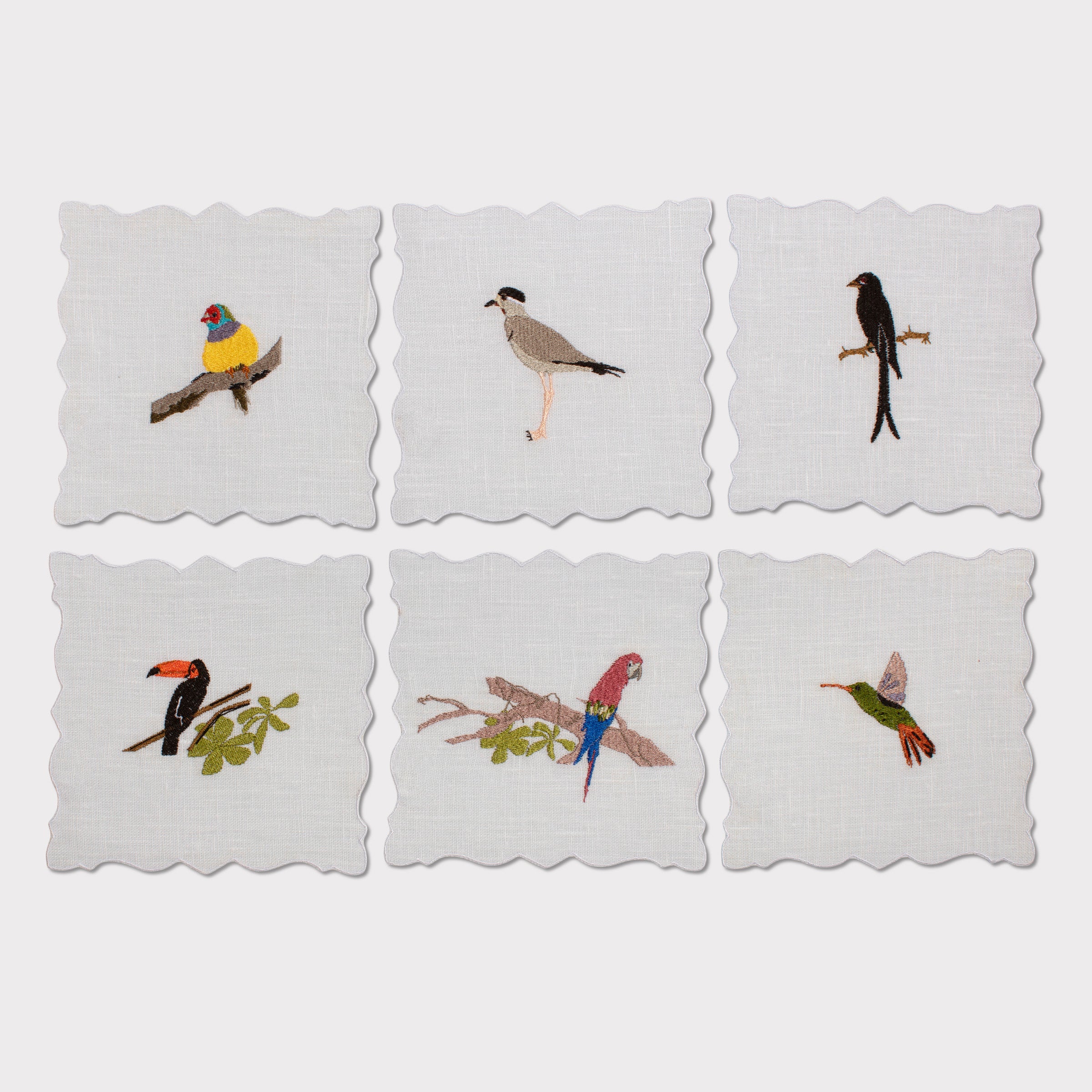 Birds Angelina Cocktail Napkin (Set of 6)