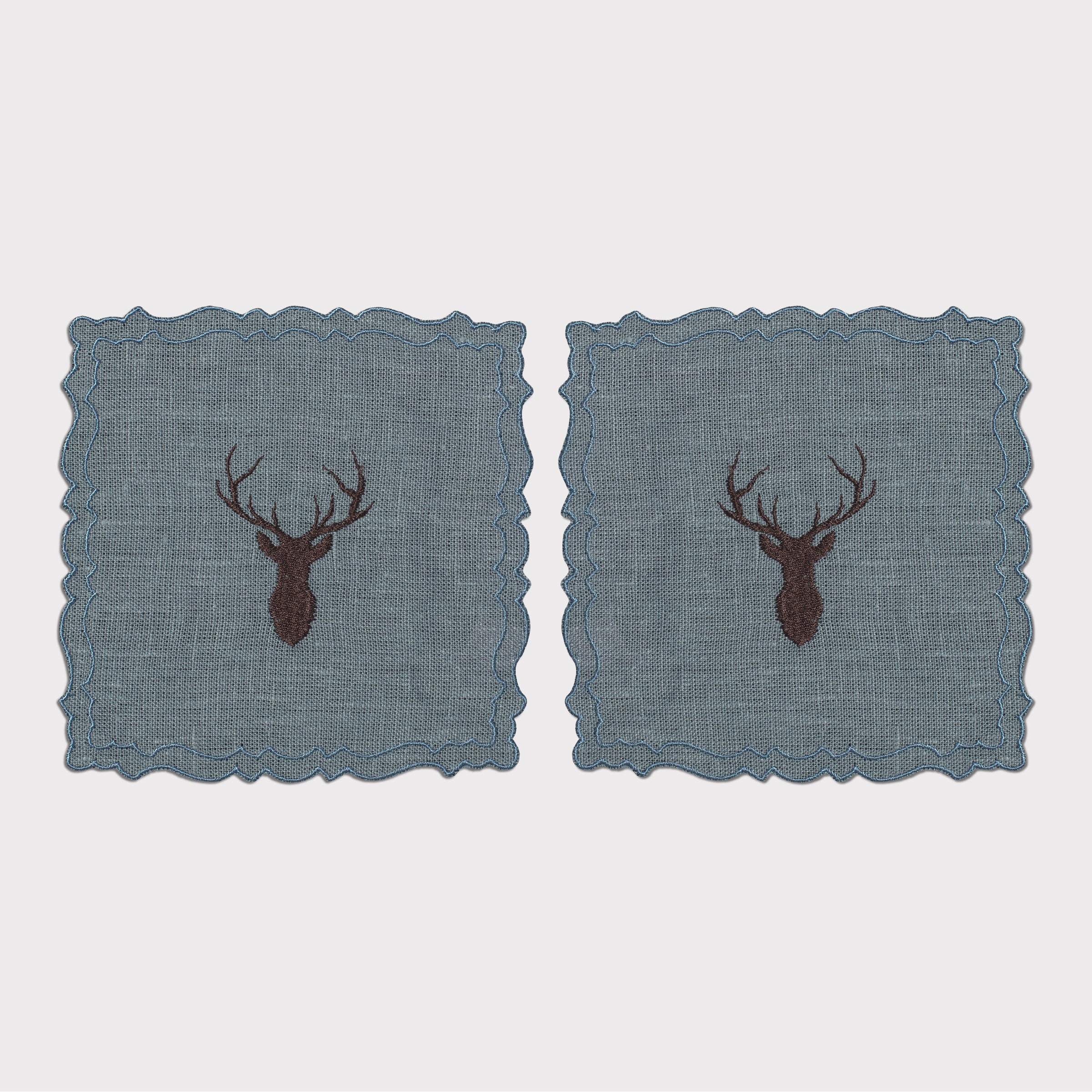 Mountain Deer Cake Cocktail Napkin (Set of 2)