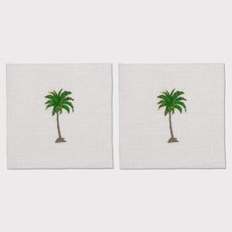 Palm Quadro Cocktail Napkin (Set of 2)