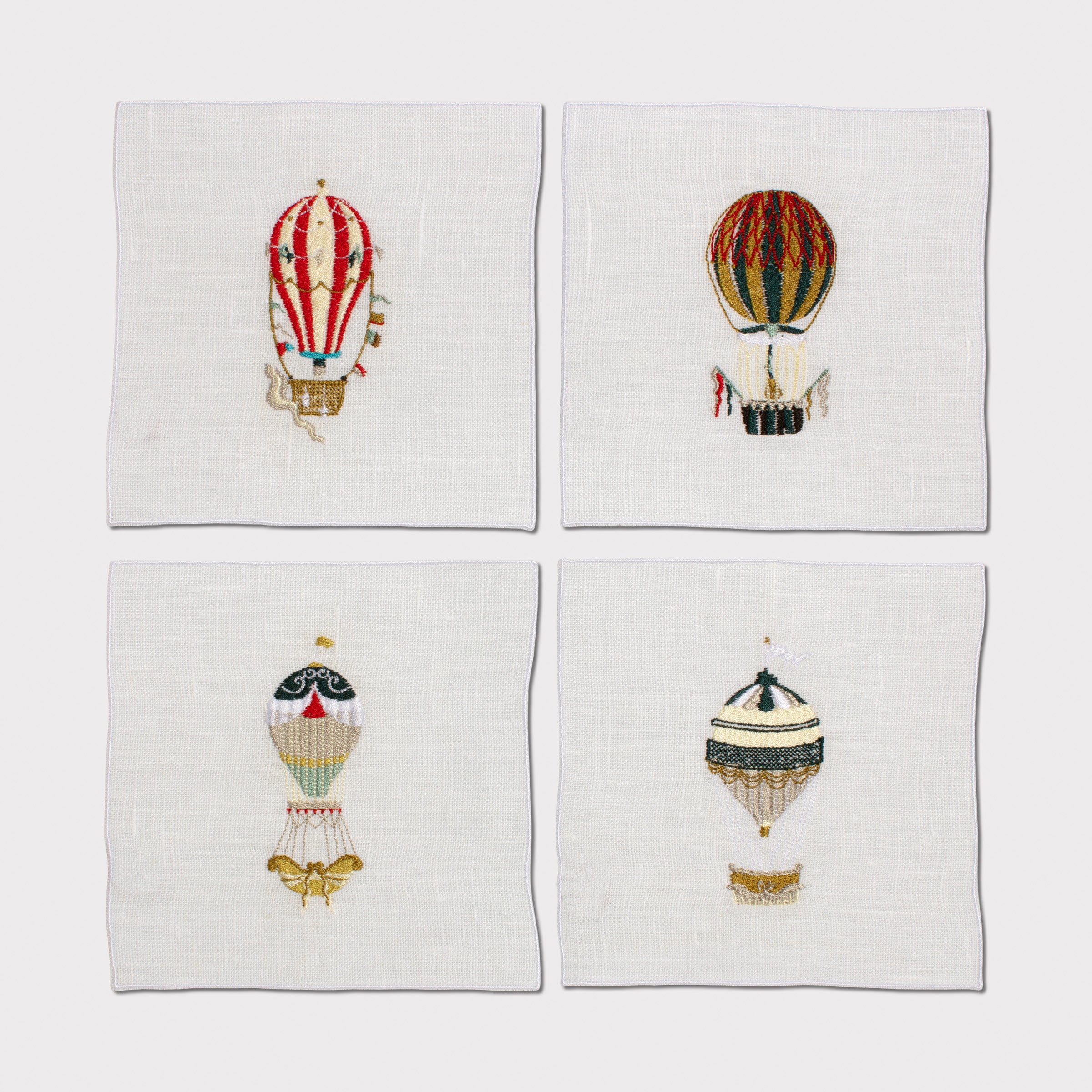 Up In The Air Quadro Cocktail Napkin (Set of 4)