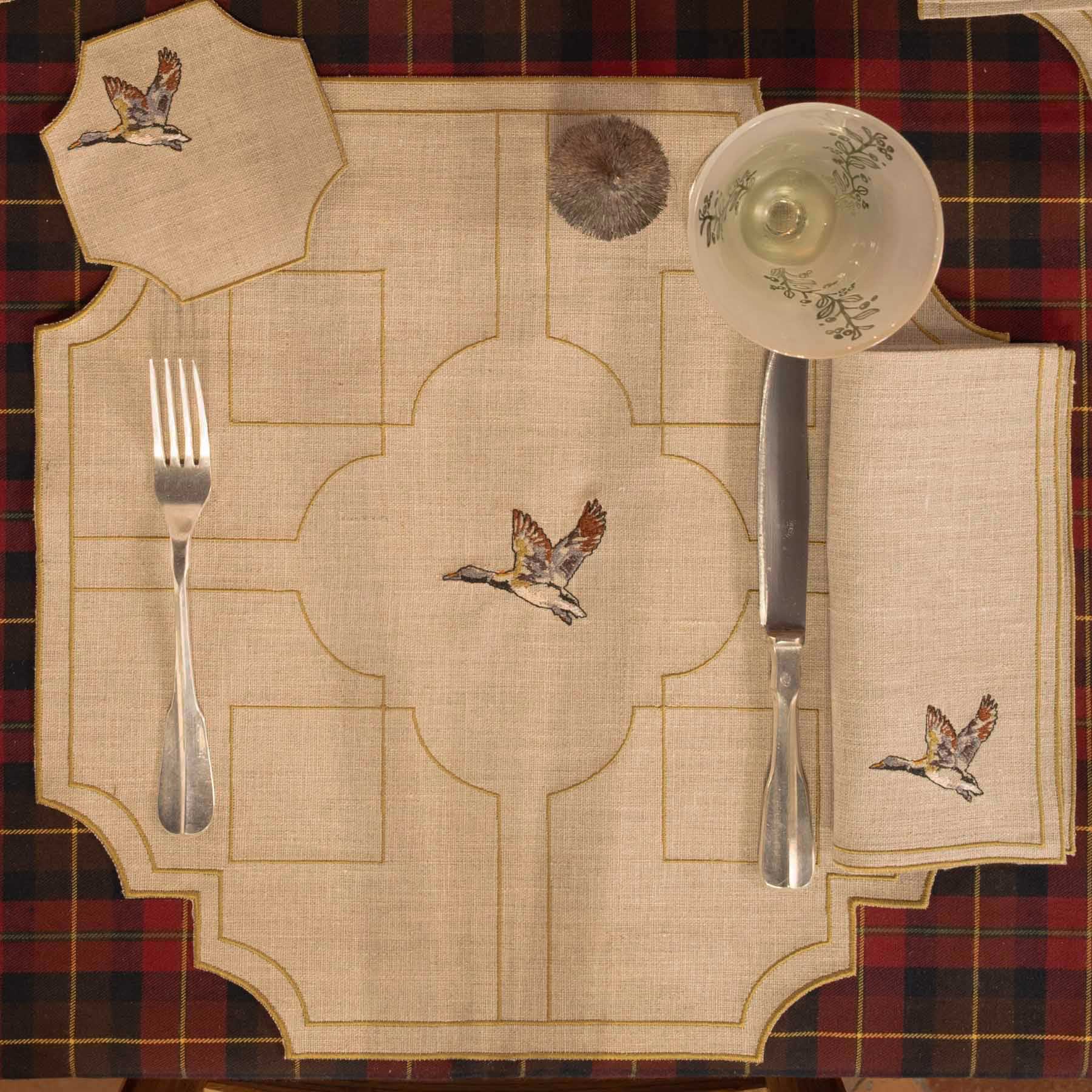 Flying Duck Labyrinth Placemat (Set of 2)