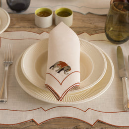 Folk Animals Parentesi Rectangular Napkin