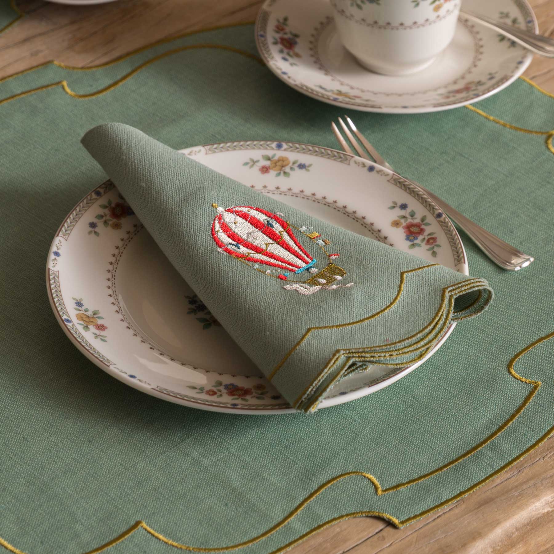 Hot Air Balloon Parentesi Oval Napkin (Set of 4)