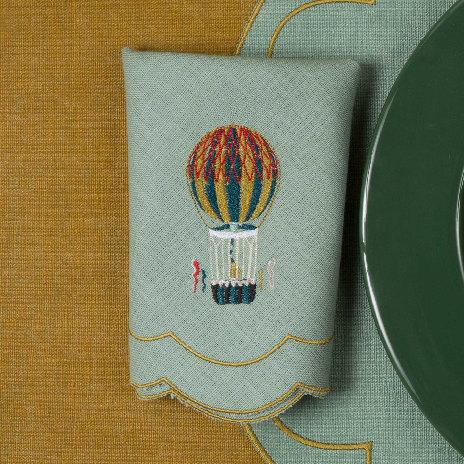 Hot Air Balloon Parentesi Oval Napkin (Set of 4)