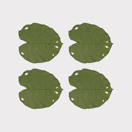 Sottobicchieri Foglia di Monstera (set da 4)