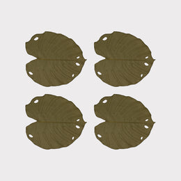 Sottobicchieri Foglia di Monstera (set da 4)