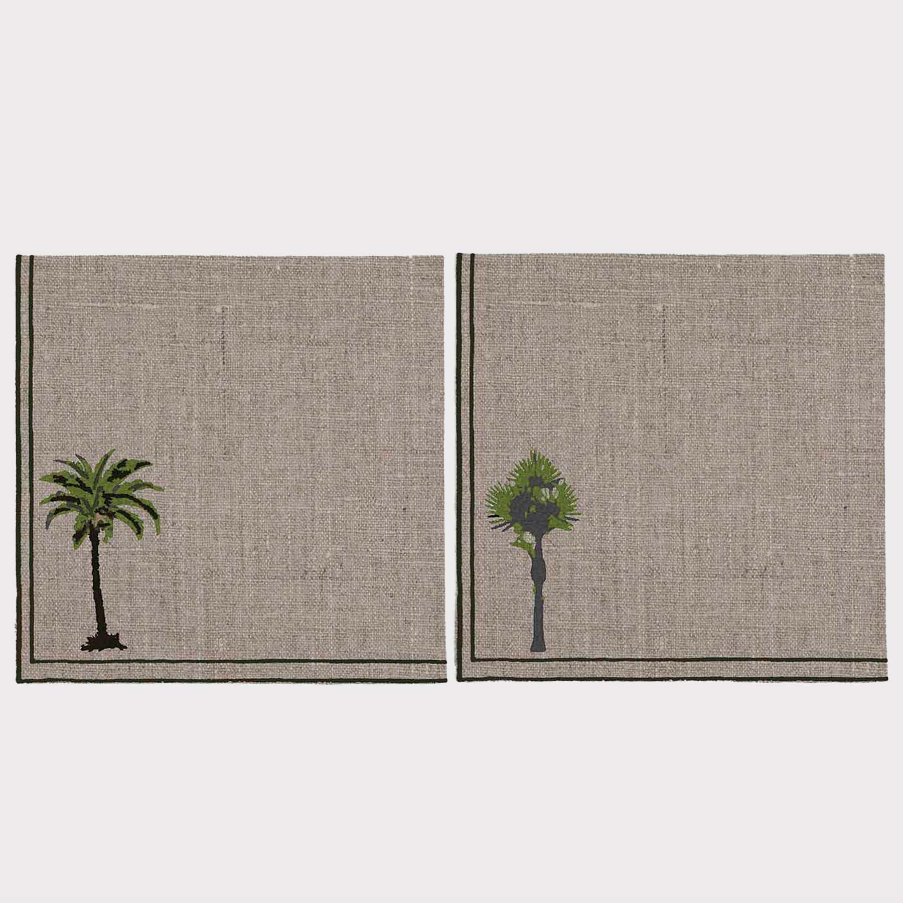 Palm & Papyrus Doppio Quadro Napkin (Set of 2)