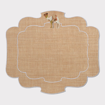 Folk Animals Parentesi 800 Placemat in Raffia