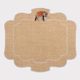 Folk Animals Parentesi 800 Placemat in Raffia