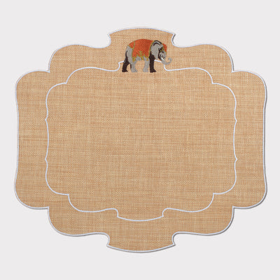 Folk Animals Parentesi 800 Placemat in Raffia