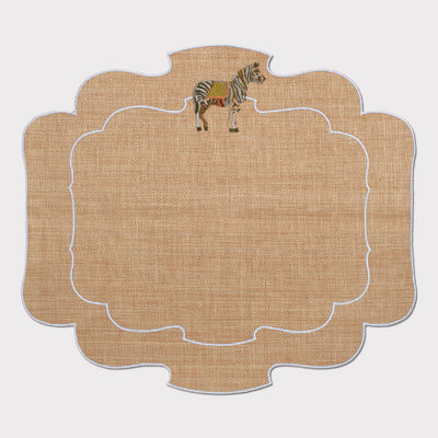 Folk Animals Parentesi 800 Placemat in Raffia