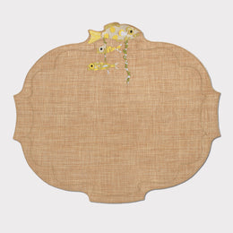 Sea Creatures Raffia Parentesi Oval Placemat