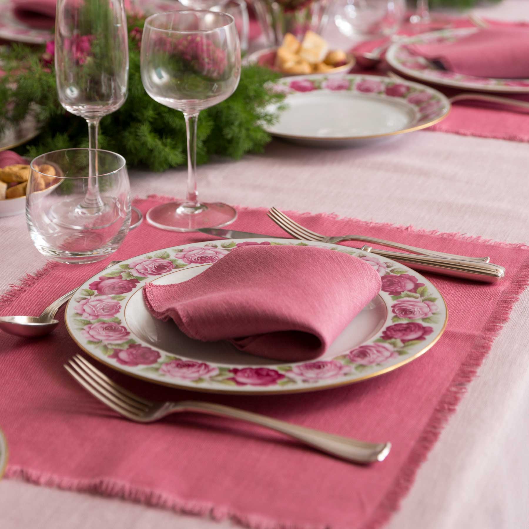 Pink Meadow Tablescape