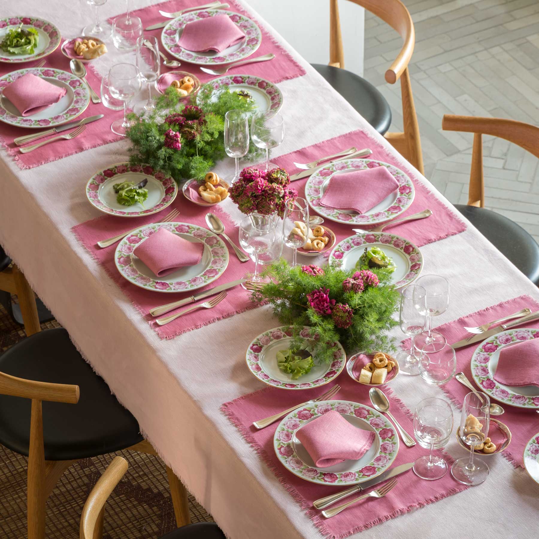 Pink Meadow Tablescape