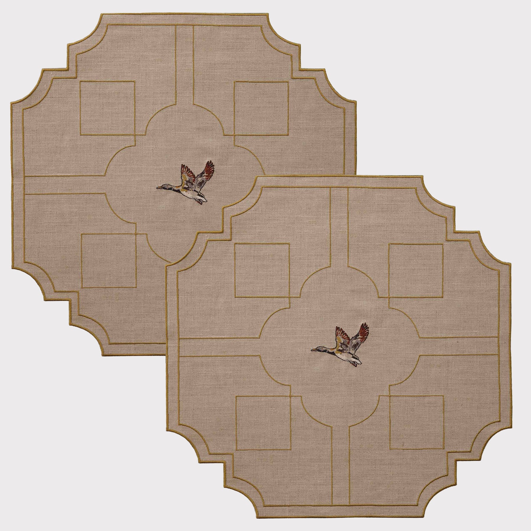 Flying Duck Labyrinth Placemat (Set of 2)