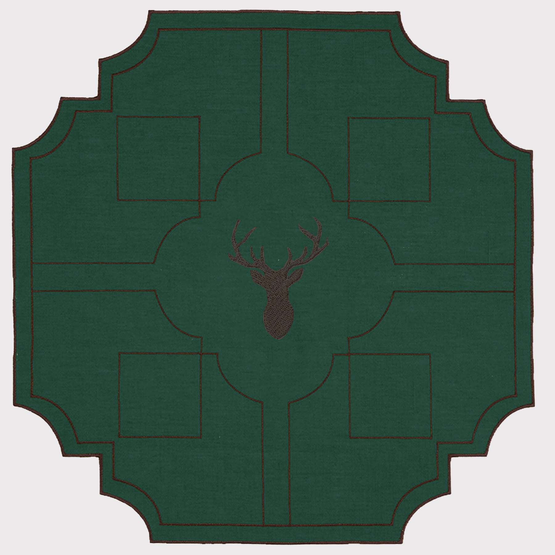 Mountain Deer Labyrinth Placemat (Set of 2)