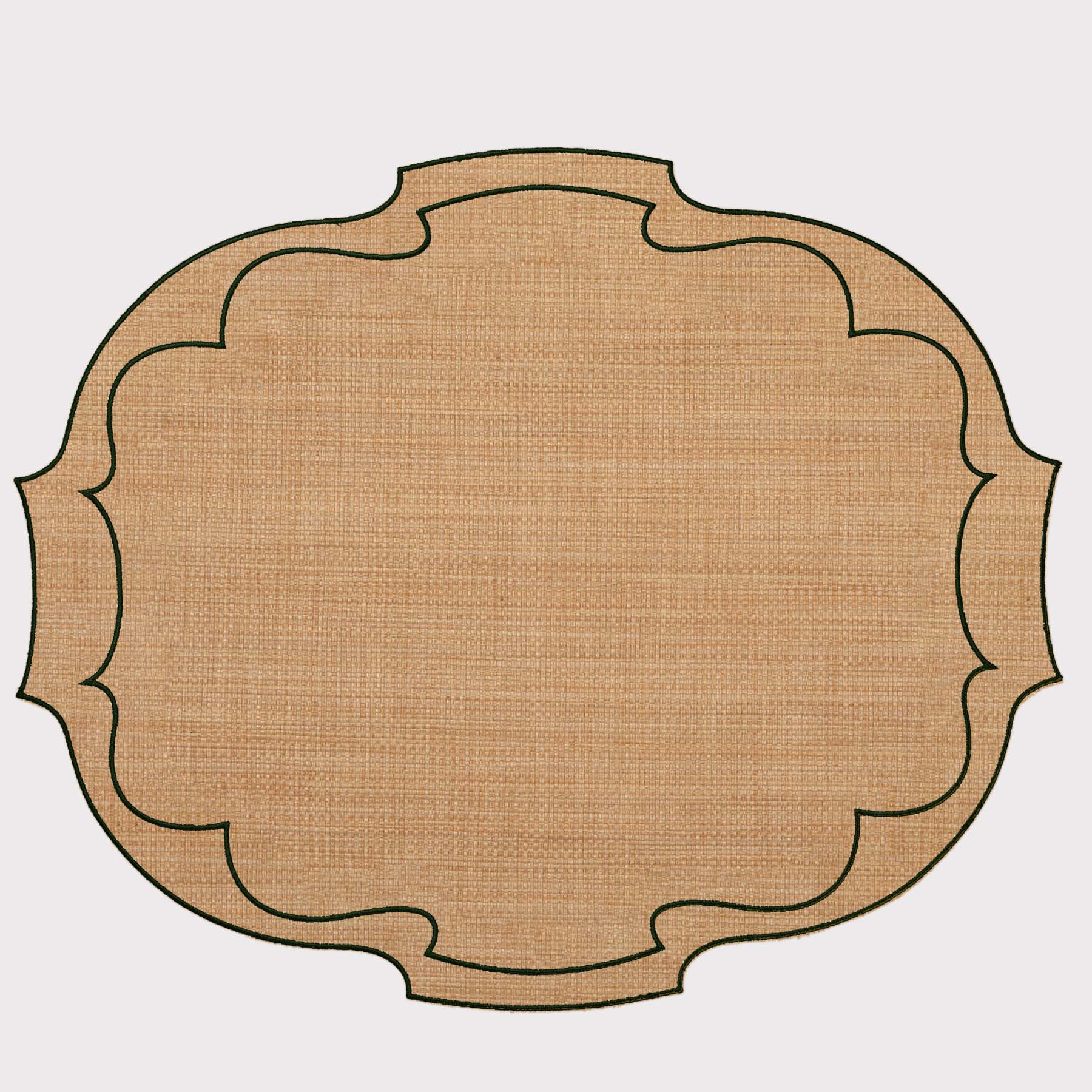 Raffia Parentesi Oval Placemat