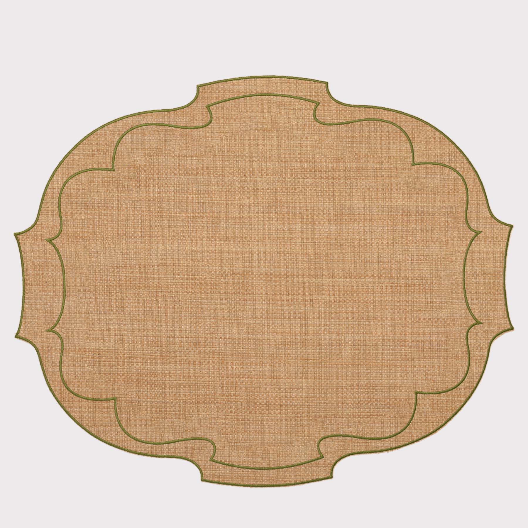 Raffia Parentesi Oval Placemat
