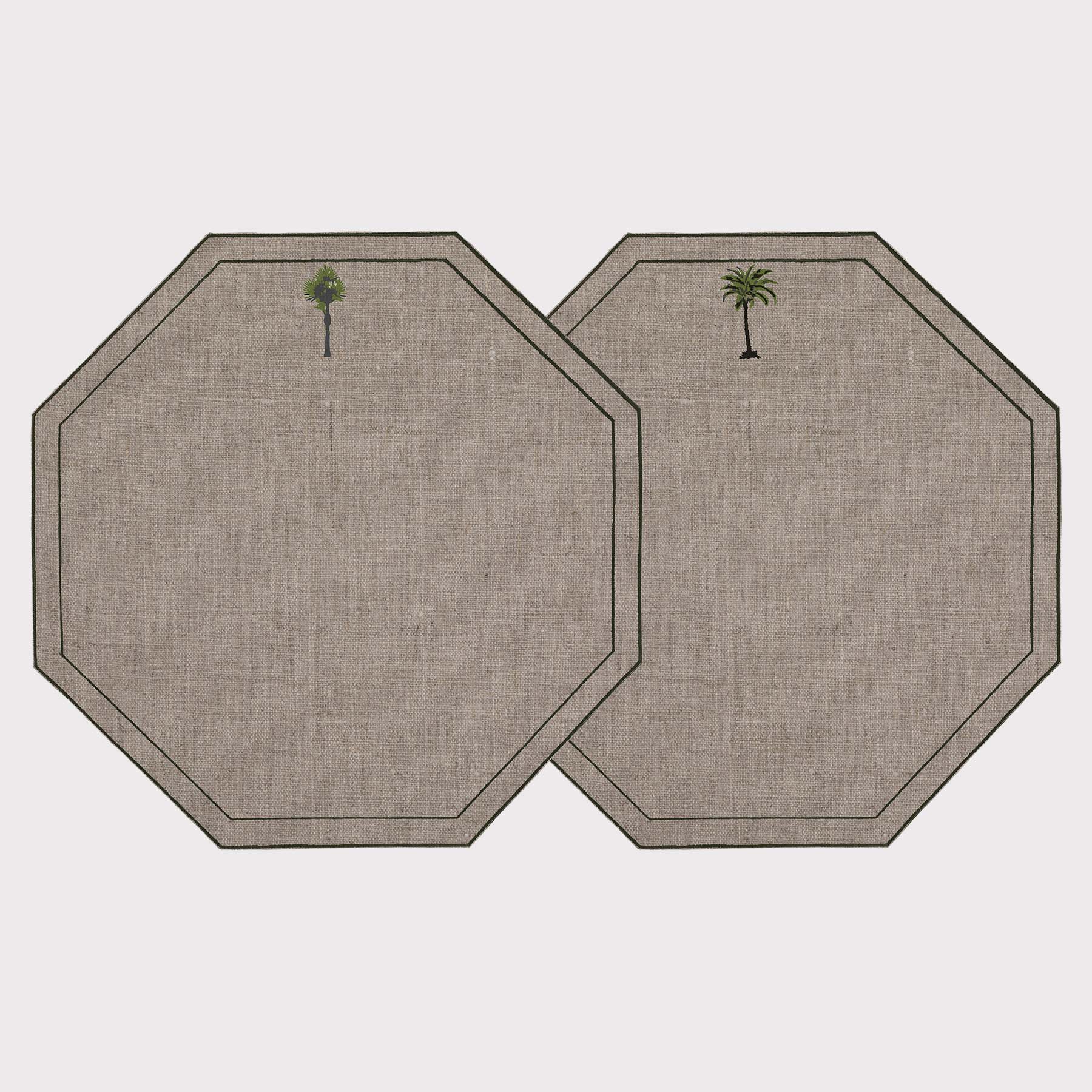 Palm & Papyrus Octagon Placemat (Set of 2)