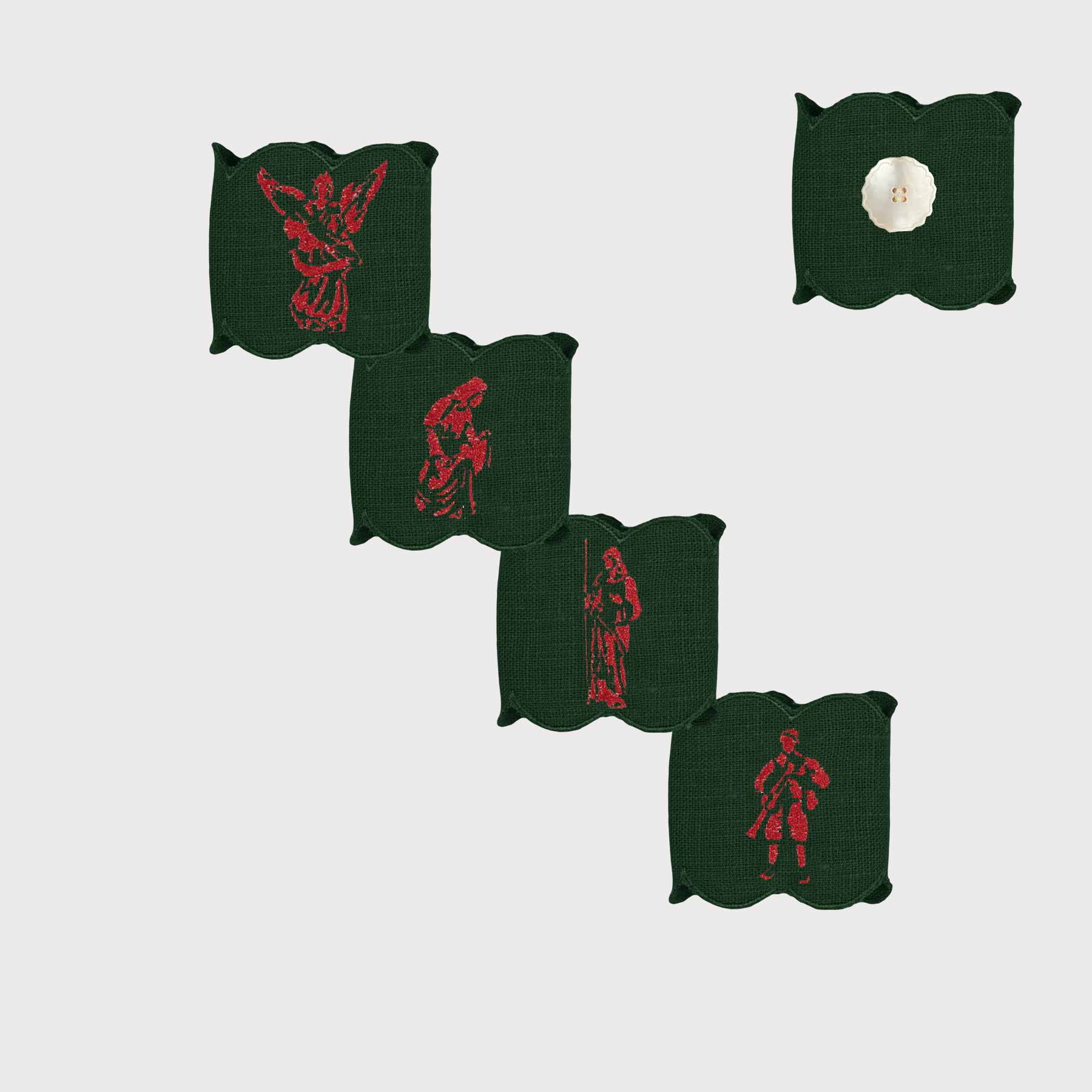 Nativity Scene Angelina Napkin Ring (Set of 4)