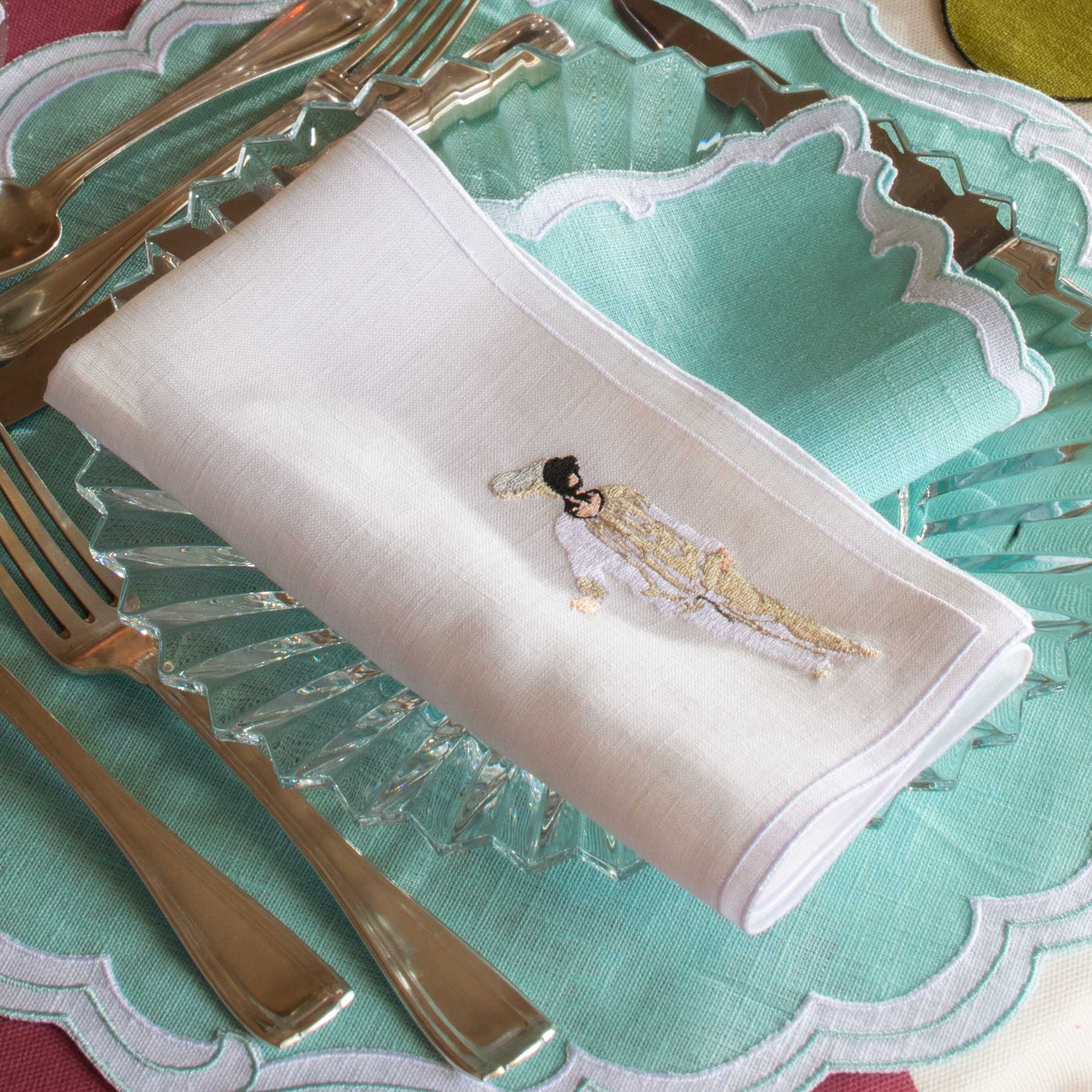 Tovagliolo Doppio Quadro Pulcinella