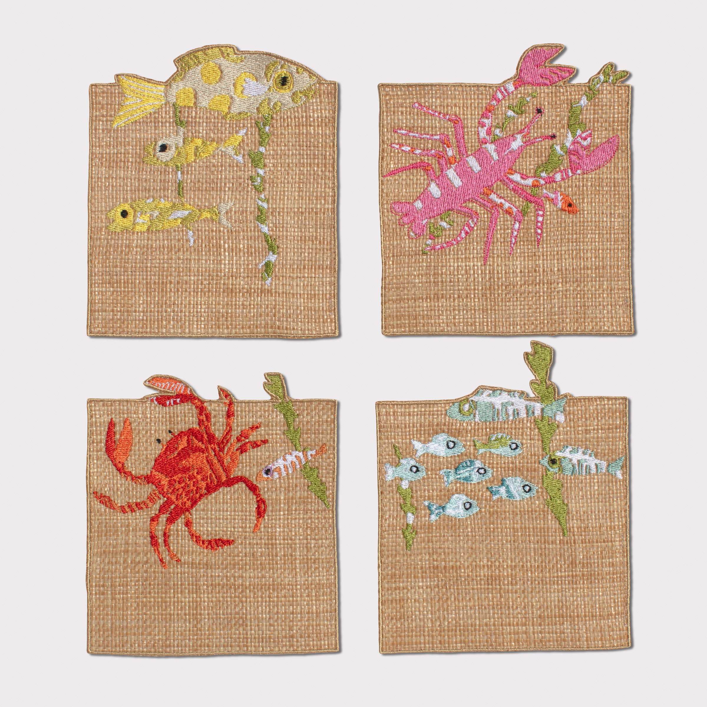 Sea Creatures Quadro Coaster (Set of 4)