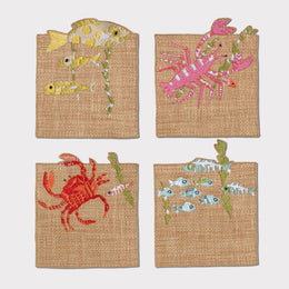 Sea Creatures Quadro Coaster (Set of 4)
