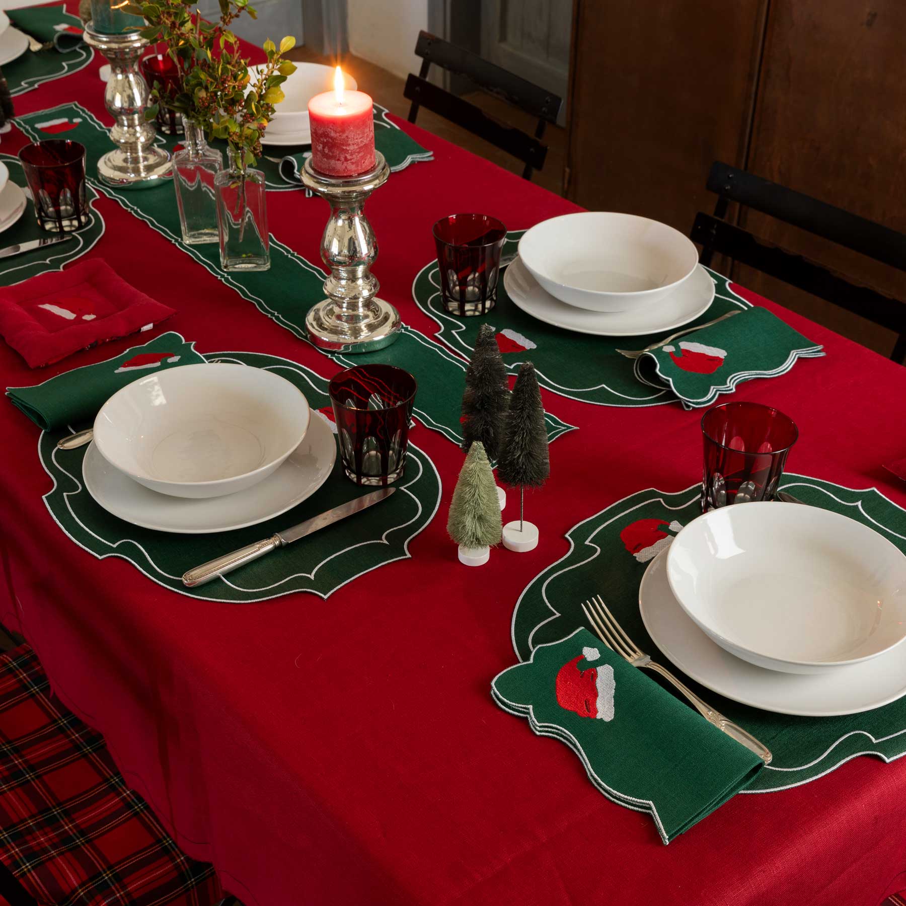 Santa Hat Tablescape