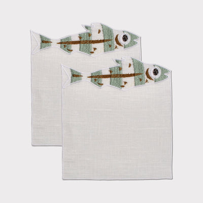 Sardina Quadro Cocktail Napkin (Set of 2)