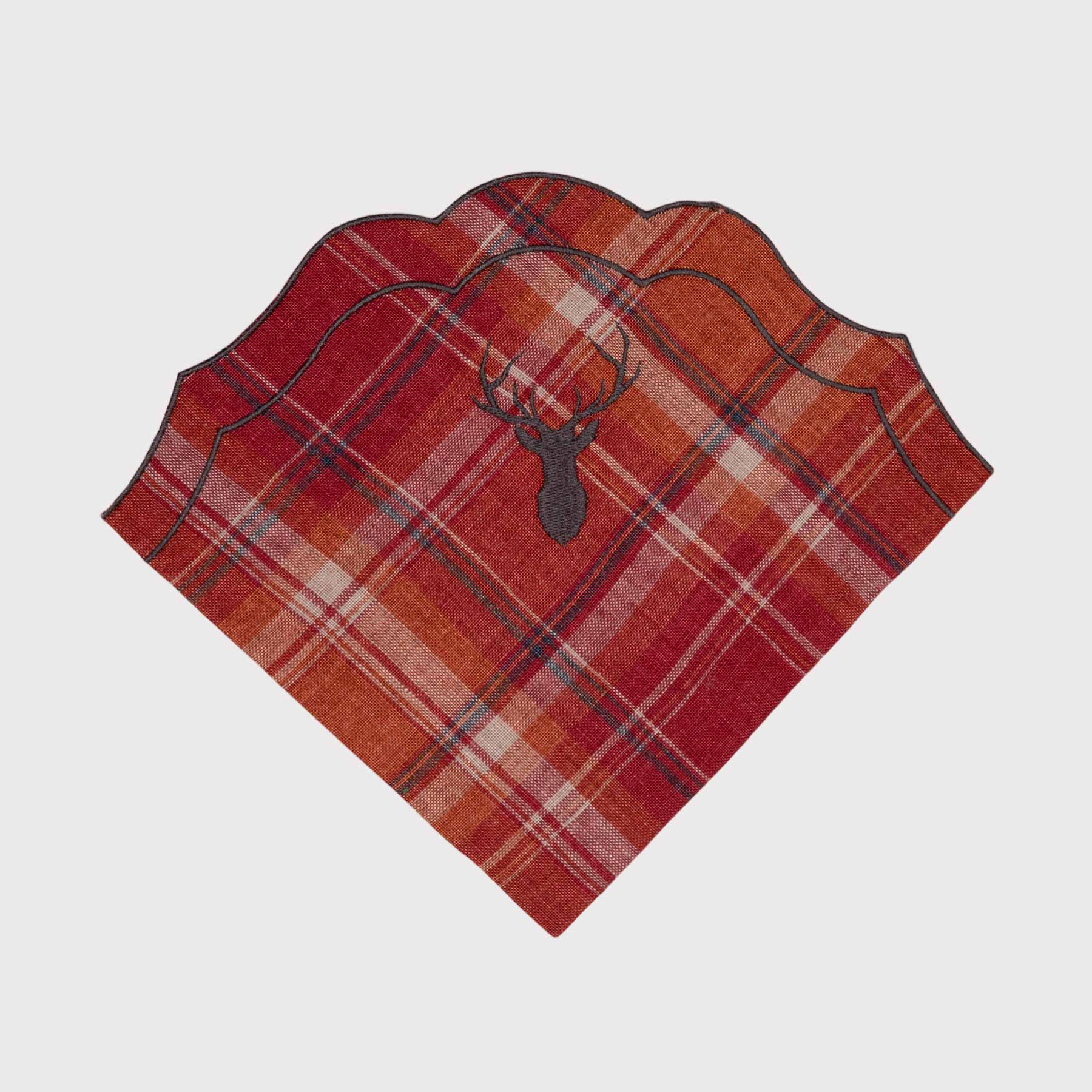 Patterns Mountain Deer Parentesi Oval Napkin