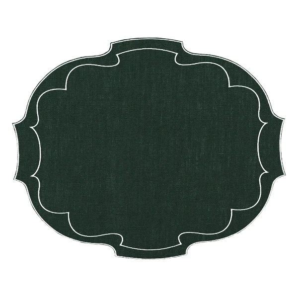 parentesi oval verde inglese