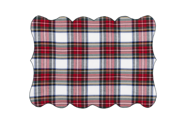 tovaglietta lea tartan bianco