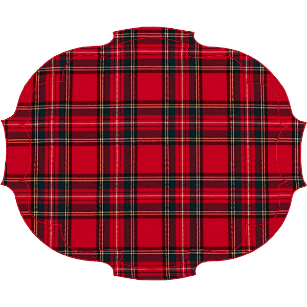 parentesi ovale tartan polycotton