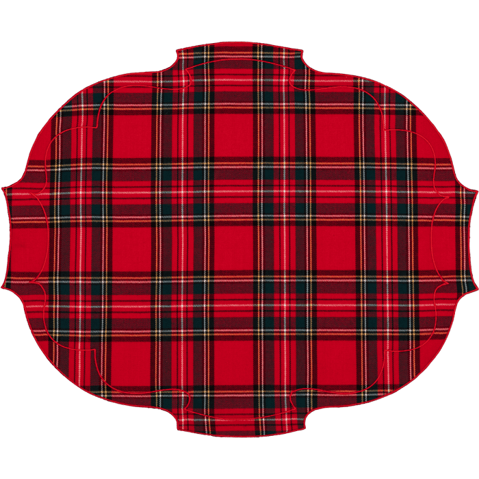 parentesi ovale tartan polycotton