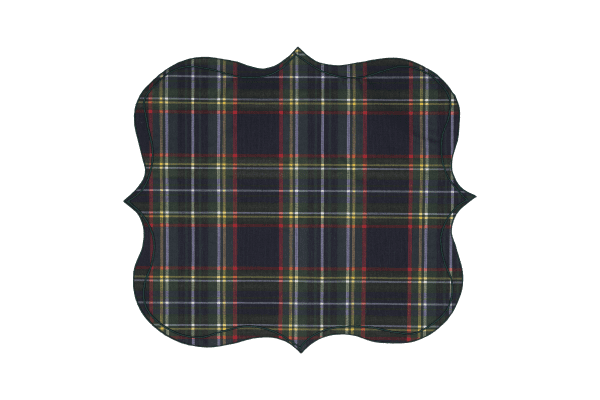 tovaglietta square tartan cotone gommato