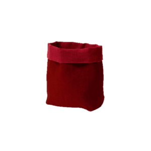 lagallinamatta cestino morbido pane lino doppiato rosa chili pepper cardinal