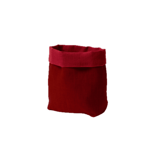 lagallinamatta cestino morbido pane lino doppiato rosa chili pepper cardinal