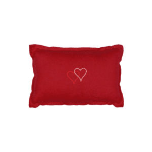 lagallinamatta pillow linen red cardinal valentine hearts