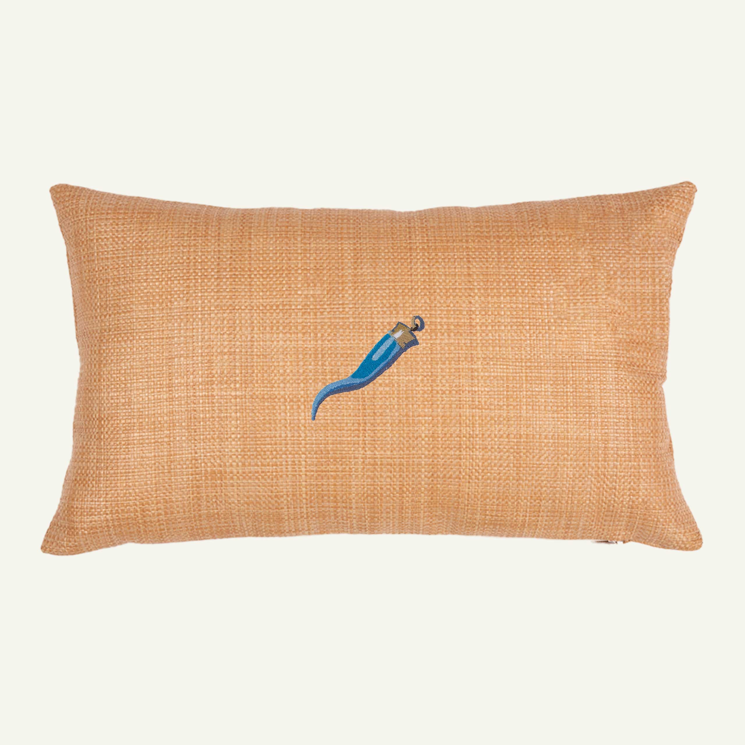 Cuscino in Rafia con Corno