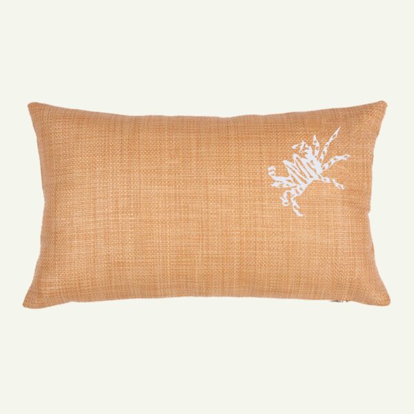 raffia pillow with horn (copy)
